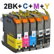 Brother LC233 ink Cartridge 2BK+C+M+Y (5 cartridges)