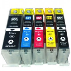 Canon PGBK650 CLI651 XL Ink Cartridge Whole Set