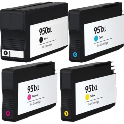 HP950XL 950XL HP951XL 951XL Black / Cyan / Magenta / Yellow Ink Cartridge Compatible