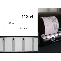 ✓ Rouleau étiquette compatible DYMO 11352 grandes étiquettes de retour,  25mm x 54mm couleur Blanc en stock - 123CONSOMMABLES